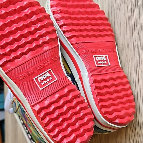 Roma Ilona Art Lace Up Rain Boots 7 - Picture 3 of 5